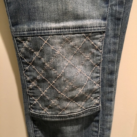 ❤️Pilcro and the Letterpress Blue Moto Jean Skinny - Picture 3 of 8